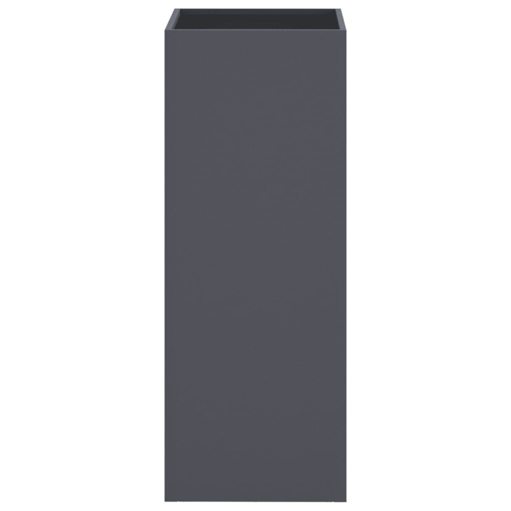 VidaXL Plantenbak 32x29x75 cm staal antracietkleurig