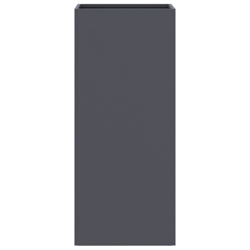 VidaXL Plantenbak 32x29x75 cm staal antracietkleurig