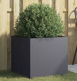 VidaXL Plantenbak 49x47x46 cm staal antracietkleurig