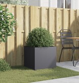 VidaXL Plantenbak 49x47x46 cm staal antracietkleurig