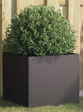 VidaXL Plantenbak 42x40x39 cm staal zwart