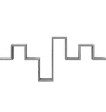 VidaXL Wandschap 104,5x10x43 cm bewerkt hout grijs sonoma eikenkleurig