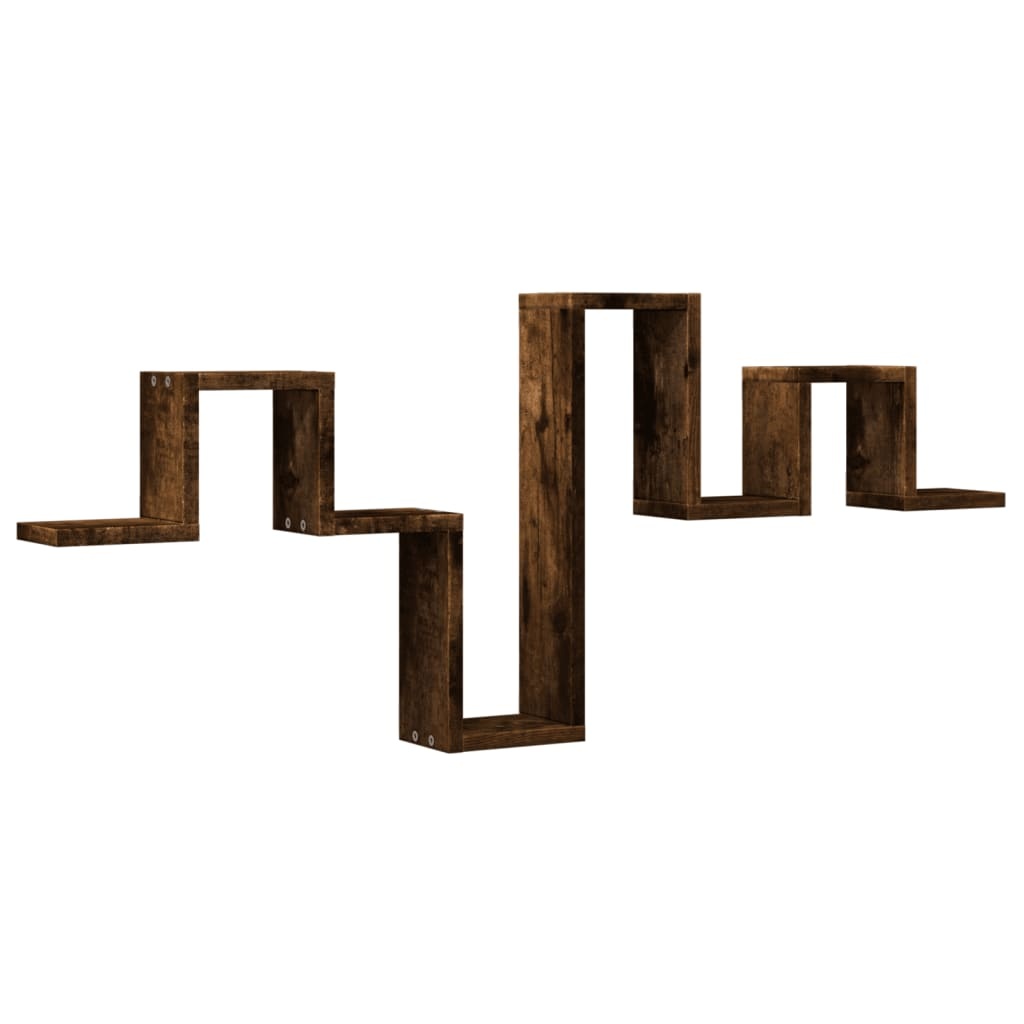 VidaXL Wandschap 104,5x10x43 cm bewerkt hout gerookt eikenkleurig