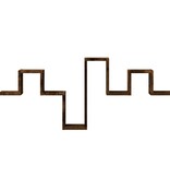 VidaXL Wandschap 104,5x10x43 cm bewerkt hout gerookt eikenkleurig