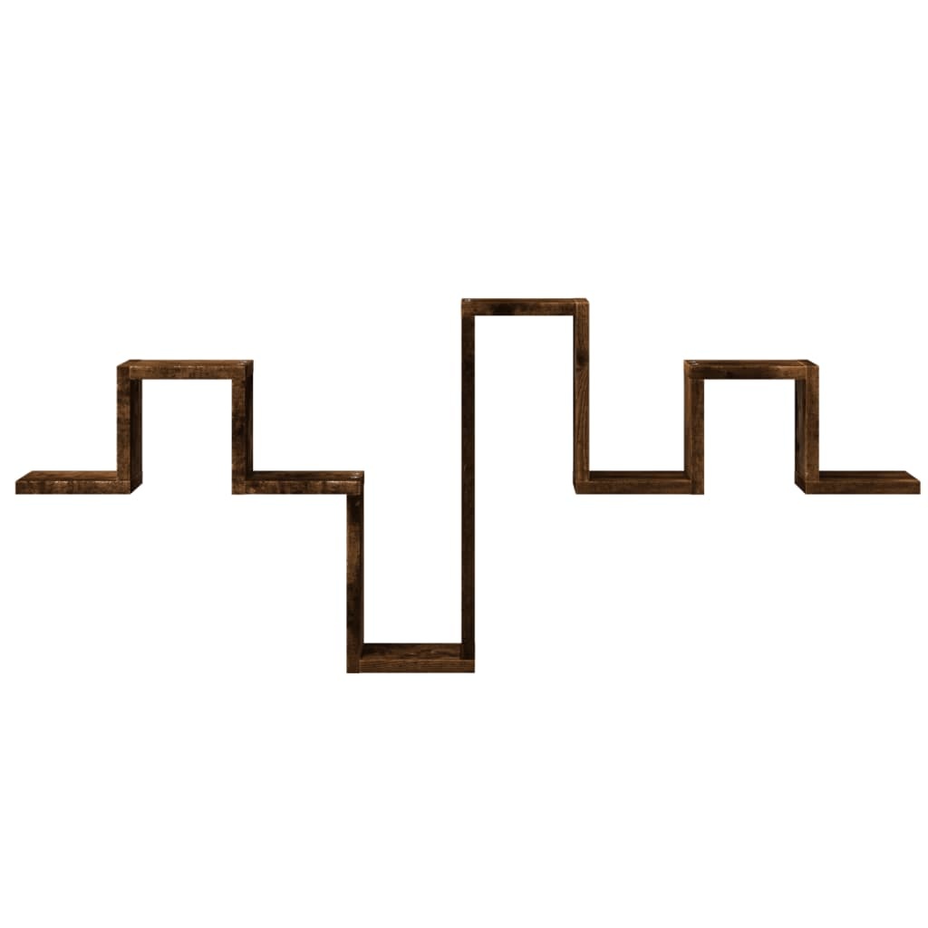 VidaXL Wandschap 104,5x10x43 cm bewerkt hout gerookt eikenkleurig