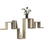 VidaXL Wandschap 104,5x10x43 cm bewerkt hout sonoma eikenkleurig