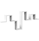 VidaXL Wandschap 104,5x10x43 cm bewerkt hout wit