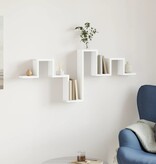 VidaXL Wandschap 104,5x10x43 cm bewerkt hout wit