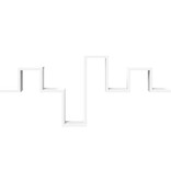 VidaXL Wandschap 104,5x10x43 cm bewerkt hout wit