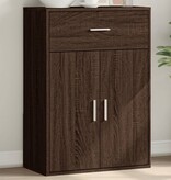 VidaXL Dressoir 60x30x84 cm bewerkt hout bruin eikenkleur