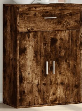 VidaXL Dressoir 60x30x84 cm bewerkt hout gerookt eikenkleurig