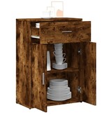 VidaXL Dressoir 60x30x84 cm bewerkt hout gerookt eikenkleurig