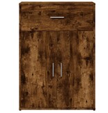 VidaXL Dressoir 60x30x84 cm bewerkt hout gerookt eikenkleurig