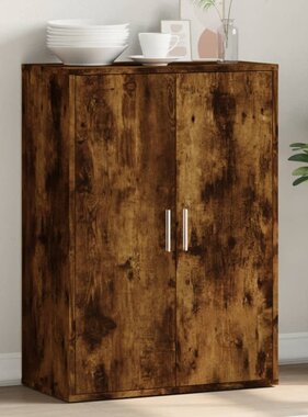 VidaXL Dressoir 60x31x84 cm bewerkt hout gerookt eikenkleurig