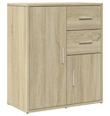 VidaXL Dressoir 60x31x70 cm bewerkt hout sonoma eikenkleurig