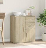 VidaXL Dressoir 60x31x70 cm bewerkt hout sonoma eikenkleurig