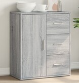 VidaXL Dressoir 60x31x70 cm bewerkt hout grijs sonoma