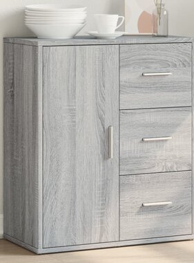 VidaXL Dressoir 60x31x70 cm bewerkt hout grijs sonoma