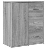 VidaXL Dressoir 60x31x70 cm bewerkt hout grijs sonoma