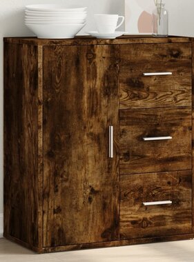 VidaXL Dressoir 60x31x70 cm bewerkt hout gerookt eikenkleurig