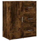 VidaXL Dressoir 60x31x70 cm bewerkt hout gerookt eikenkleurig