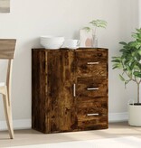 VidaXL Dressoir 60x31x70 cm bewerkt hout gerookt eikenkleurig