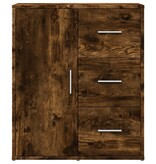 VidaXL Dressoir 60x31x70 cm bewerkt hout gerookt eikenkleurig