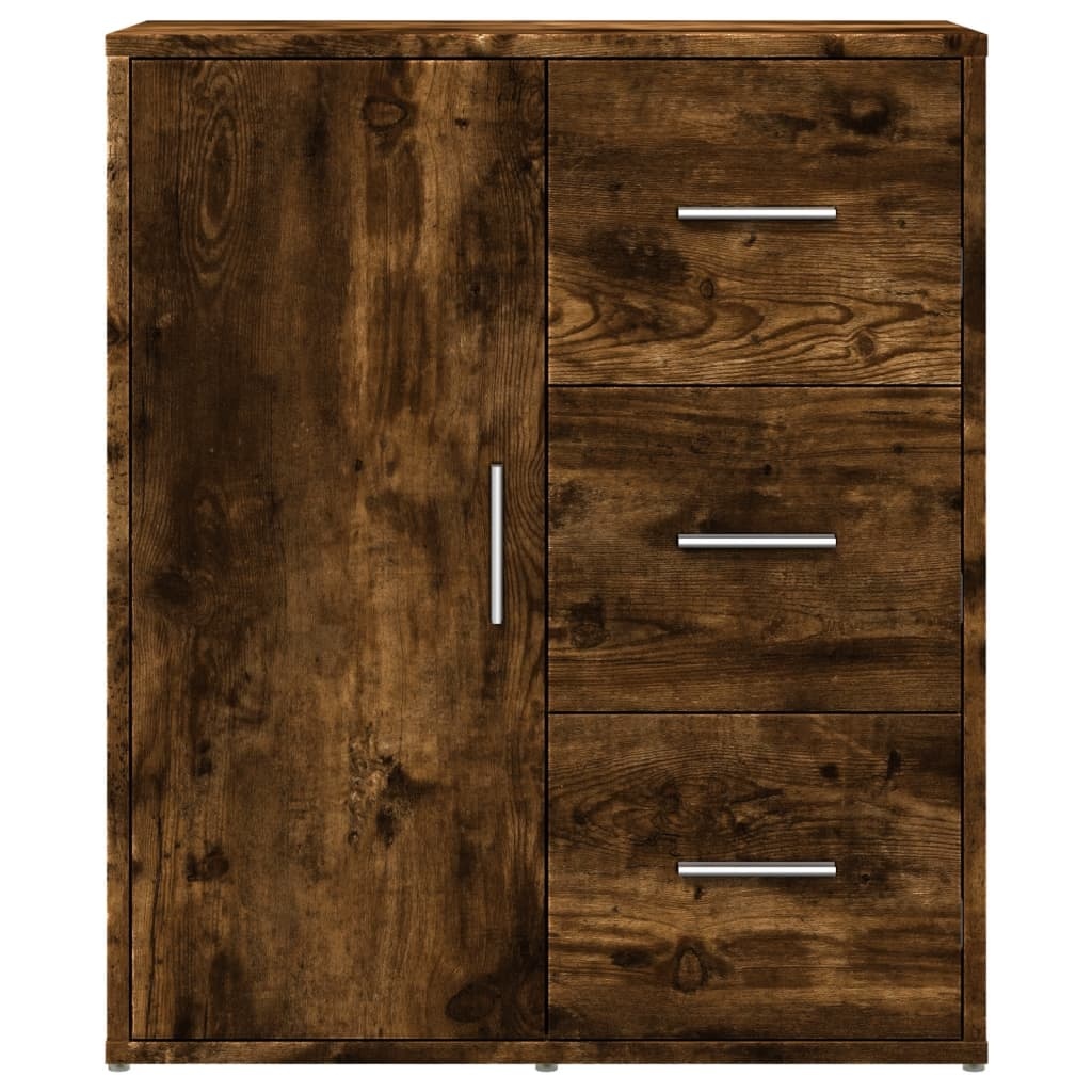 VidaXL Dressoir 60x31x70 cm bewerkt hout gerookt eikenkleurig
