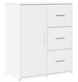 VidaXL Dressoir 60x31x70 cm bewerkt hout wit