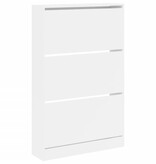 VidaXL Schoenenkast 80x21x125,5 cm bewerkt hout wit