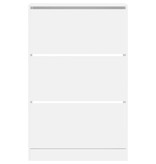 VidaXL Schoenenkast 80x21x125,5 cm bewerkt hout wit