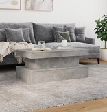 VidaXL Salontafel met LED-verlichting 90x50x40 cm betongrijs