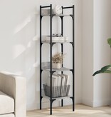 VidaXL Boekenkast 4-laags 35x30x138,5 cm bewerkt hout grijs sonoma