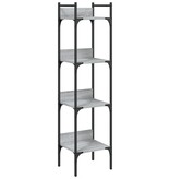 VidaXL Boekenkast 4-laags 35x30x138,5 cm bewerkt hout grijs sonoma