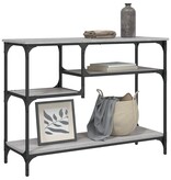 VidaXL Wandtafel met schappen 100x35x75 cm grijs sonoma eikenkleurig