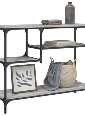 VidaXL Wandtafel met schappen 100x35x75 cm grijs sonoma eikenkleurig