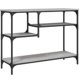 VidaXL Wandtafel met schappen 100x35x75 cm grijs sonoma eikenkleurig