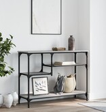 VidaXL Wandtafel met schappen 100x35x75 cm grijs sonoma eikenkleurig