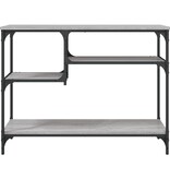VidaXL Wandtafel met schappen 100x35x75 cm grijs sonoma eikenkleurig