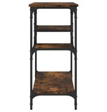 VidaXL Wandtafel met schappen 100x35x75 cm gerookt eikenkleurig