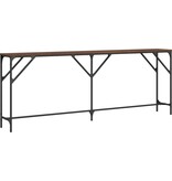 VidaXL Wandtafel 200x29x75 cm bewerkt hout bruin eikenkleur