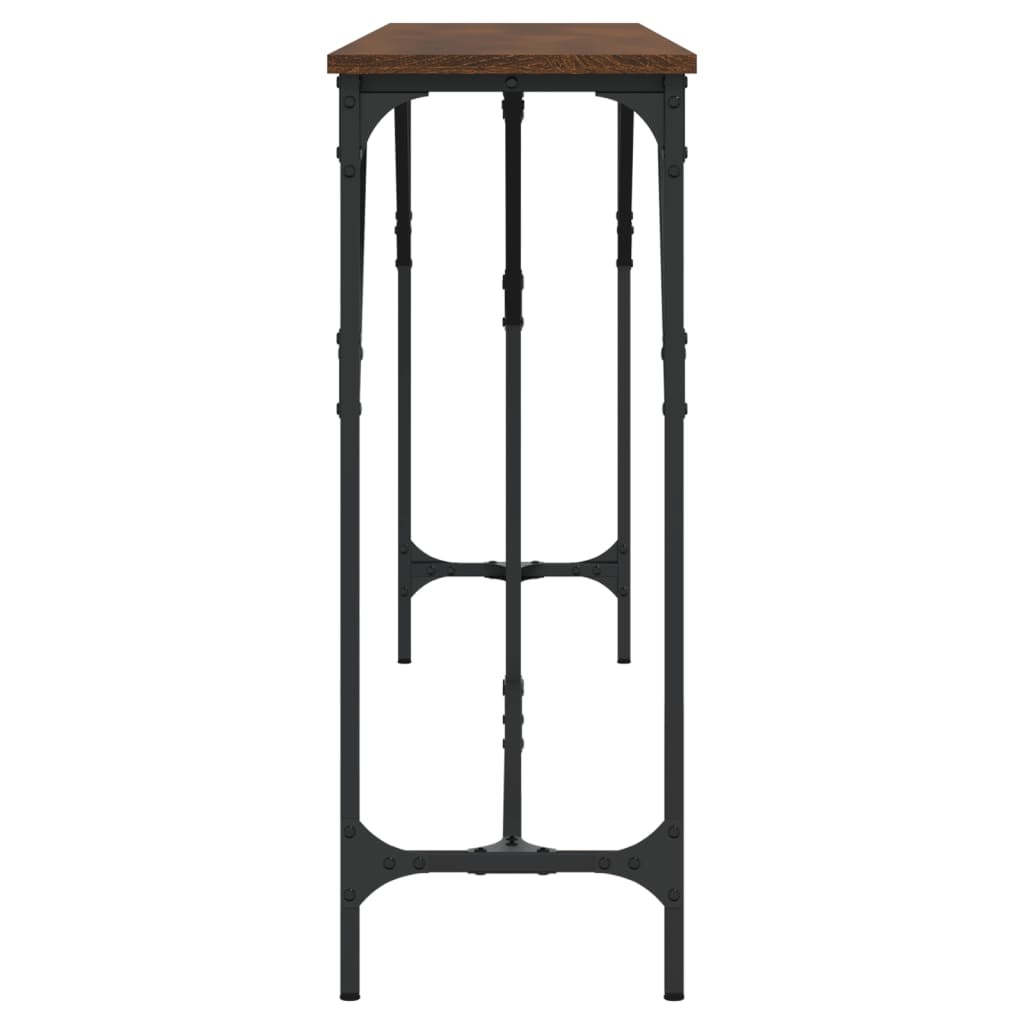 VidaXL Wandtafel 200x29x75 cm bewerkt hout bruin eikenkleur