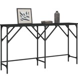 VidaXL Wandtafel 140x29x75 cm bewerkt hout zwart