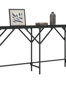 VidaXL Wandtafel 140x29x75 cm bewerkt hout zwart