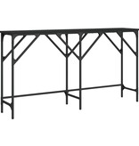 VidaXL Wandtafel 140x29x75 cm bewerkt hout zwart