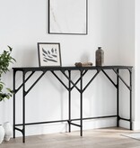 VidaXL Wandtafel 140x29x75 cm bewerkt hout zwart