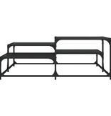 VidaXL Salontafel 107x107x40 cm bewerkt hout zwart