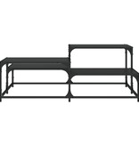 VidaXL Salontafel 107x107x40 cm bewerkt hout zwart