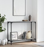 VidaXL Wandtafel 101x30,5x75 cm bewerkt hout grijs sonoma eikenkleurig