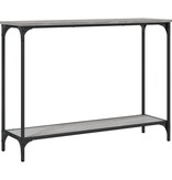 VidaXL Wandtafel 101x30,5x75 cm bewerkt hout grijs sonoma eikenkleurig